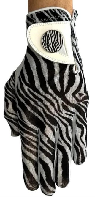 Best of Golf America Zeebra Damen Handschuh, schwarz/weiss