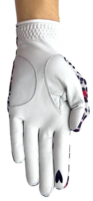 Best of Golf America Ladybird Damen Handschuh, weiss/rosa