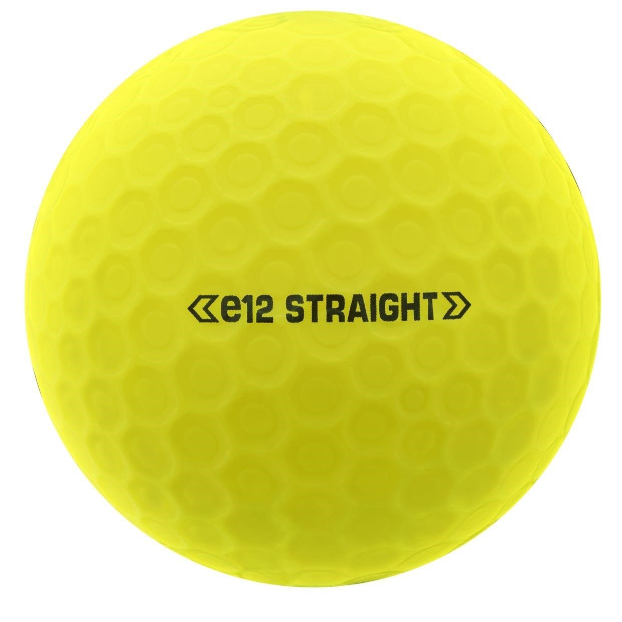 Bridgestone e12 Straight MindSet Golfbälle, gelb