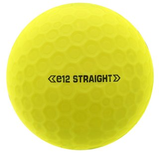 Bridgestone e12 Straight MindSet Golfbälle, gelb