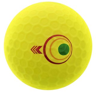 Bridgestone e12 Straight MindSet Golfbälle, gelb