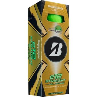 Bridgestone e12 Straight MindSet Golfbälle, grün