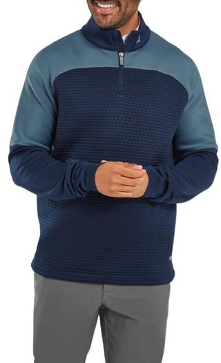 FootJoy ThermoSeries Jacquard Midlayer Herren Sweatshirt, dunkelblau