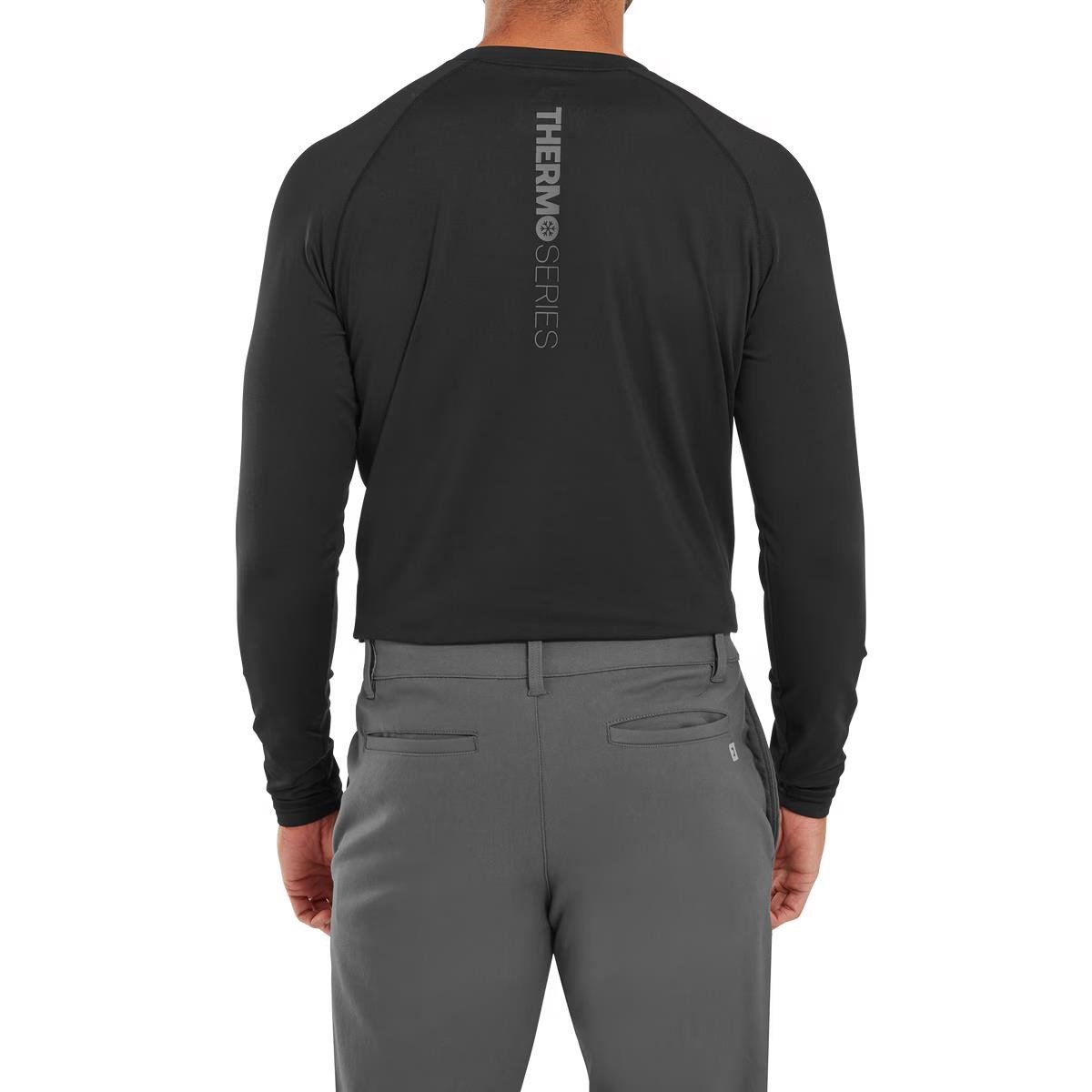 ThermoSeries Fleece Baselayer Herren Funktions-T-Shirt, schwarz