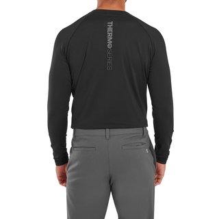 ThermoSeries Fleece Baselayer Herren Funktions-T-Shirt, schwarz