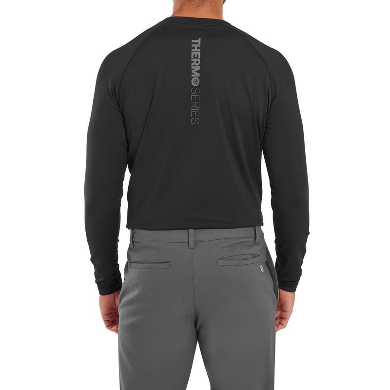 ThermoSeries Fleece Baselayer Herren Funktions-T-Shirt, schwarz