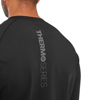 ThermoSeries Fleece Baselayer Herren Funktions-T-Shirt, schwarz