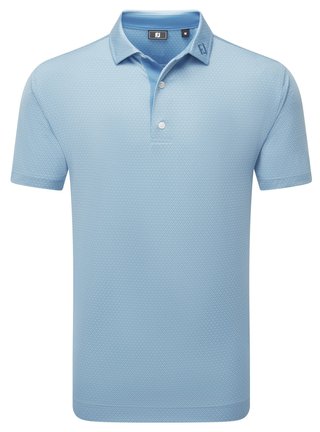 FootJoy Deco Diamond Print Herren Poloshirt, blau