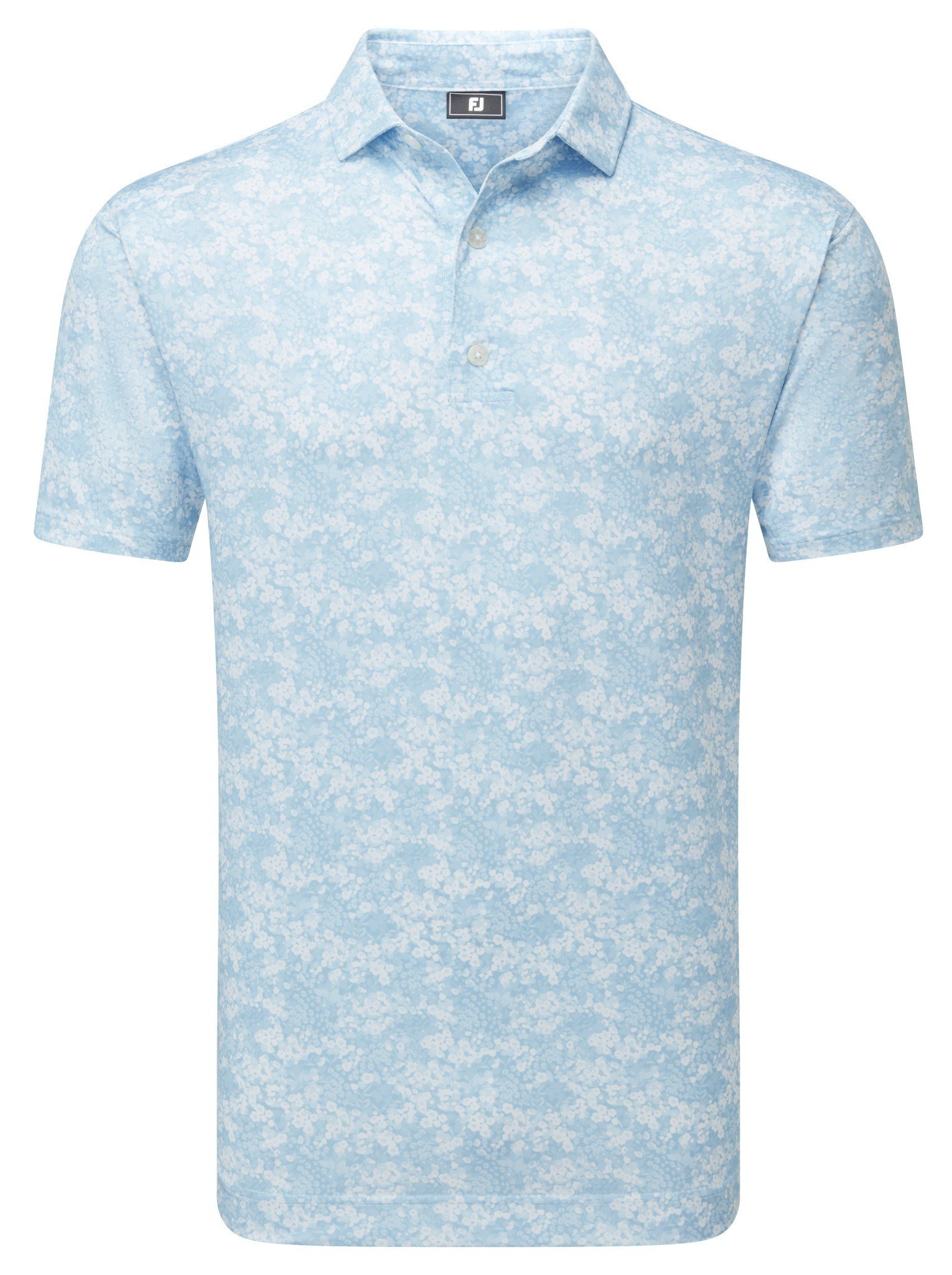 FootJoy GARDEN PRINT Herren Poloshirt, air blau