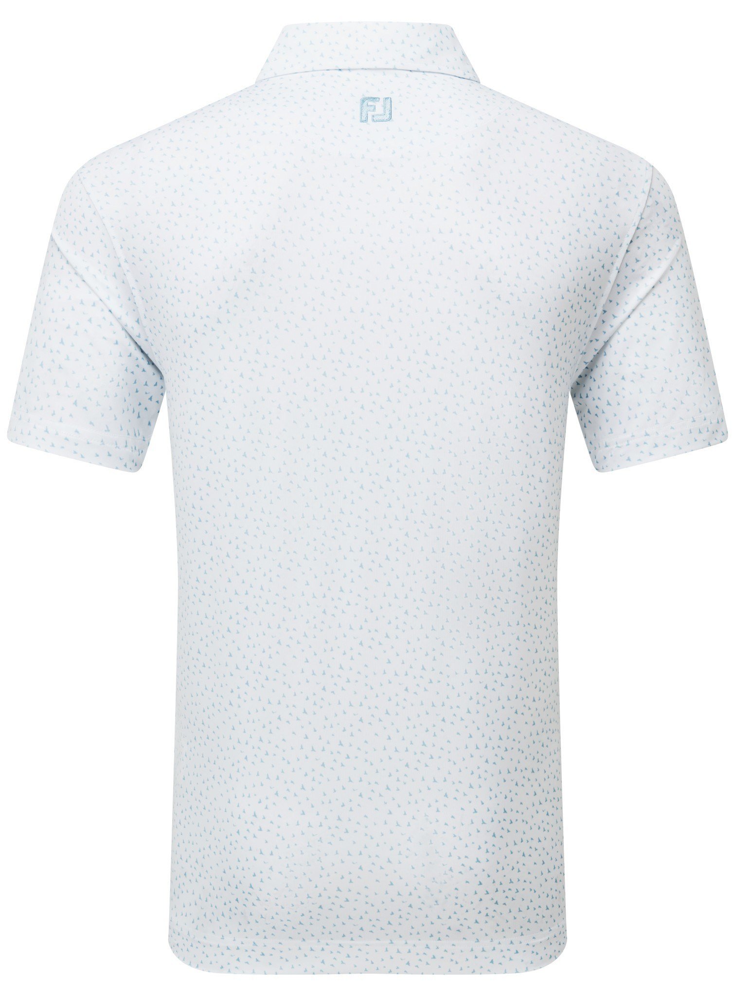 FootJoy BIRD PRINT Herren Poloshirt, weiss/blau