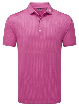 FootJoy ABACUS PRINT Herren Poloshirt, magenta