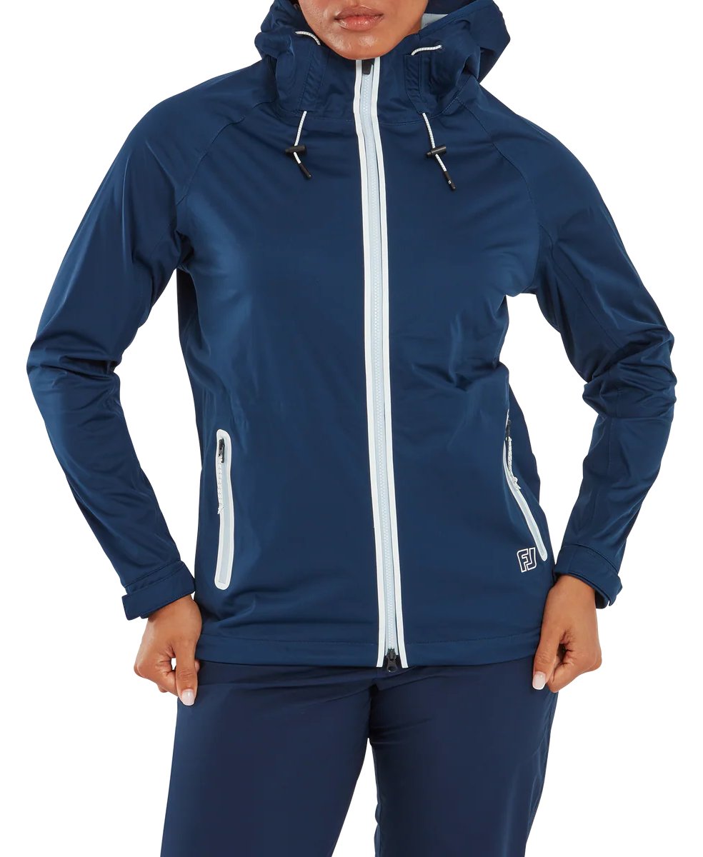 FootJoy HydroKnit Damen Regenjacke, Navy/White/Skyway