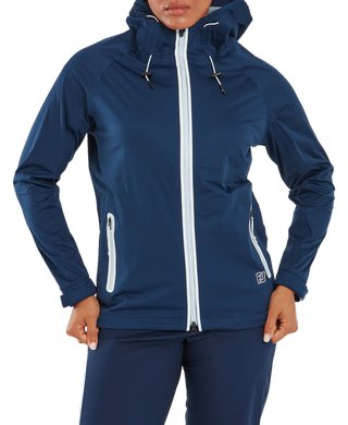 FootJoy HydroKnit Damen Regenjacke, Navy/White/Skyway