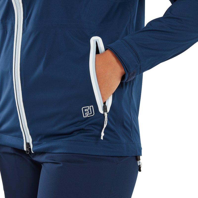 FootJoy HydroKnit Damen Regenjacke, Navy/White/Skyway