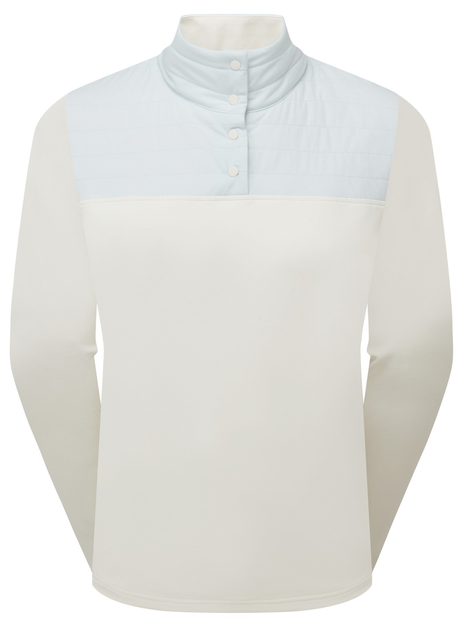 FootJoy ThermoSeries Hybrid Popover Damen Sweatshirt, off white/ice blue