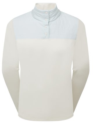 FootJoy ThermoSeries Hybrid Popover Damen Sweatshirt, off white/ice blue