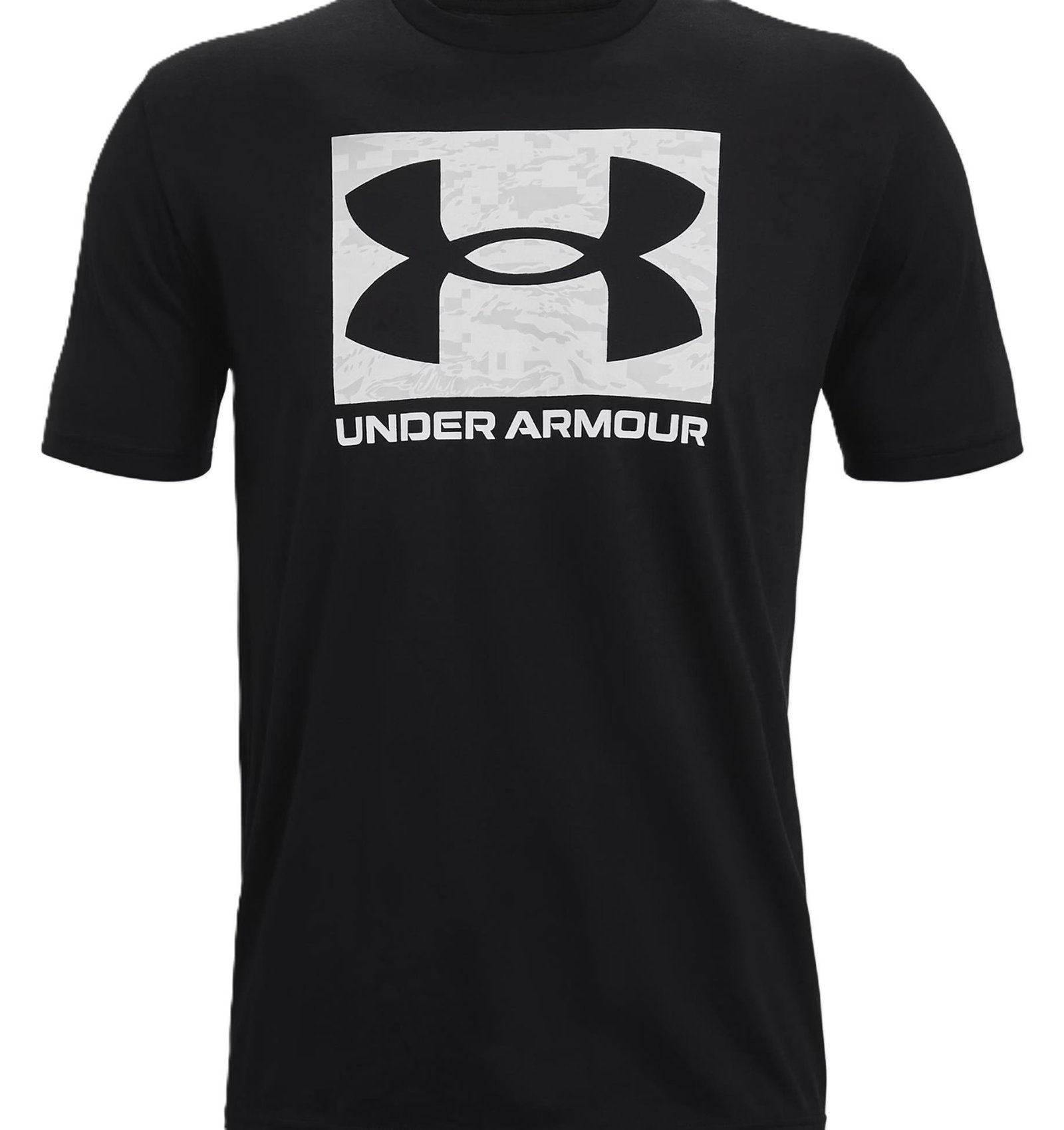 Under Armour ABC Camo Boxed Logo SS Herren T-Shirt, schwarz