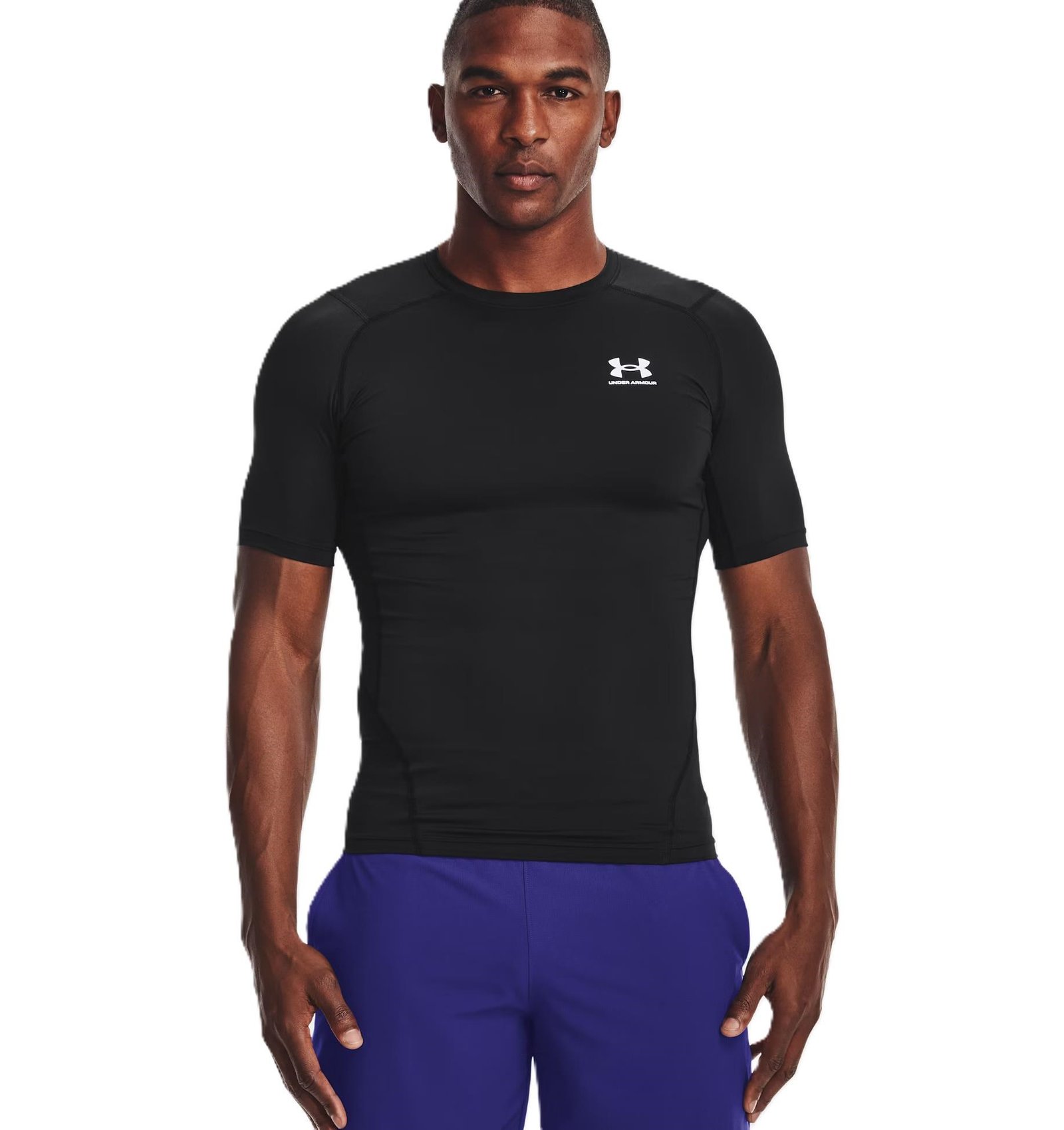 Under Armour HeatGear Herren Thermo Shirt, schwarz