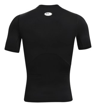 Under Armour HeatGear Herren Kompressions-Shirt, schwarz/weiß