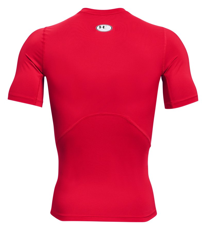 Under Armour HeatGear Herren Kompressions-Oberteil, Rot/Weiß