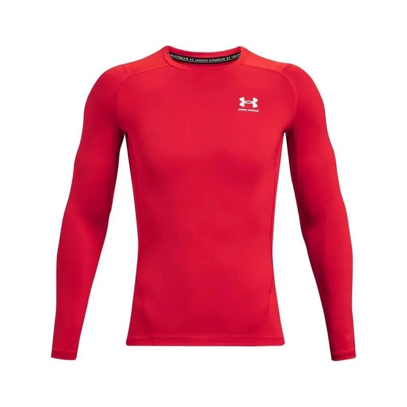 Under Armour HG Armour Comp LS Herren-Kompressionsshirt, rot
