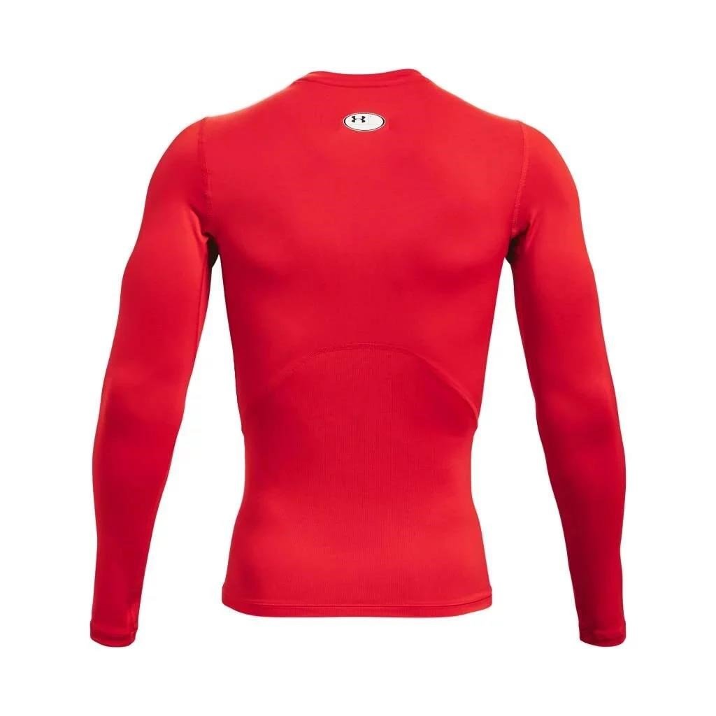Under Armour HG Armour Comp LS Herren-Kompressionsshirt, rot