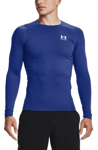 Under Armour HG Armour Comp LS Herren-Kompressionsshirt, blau