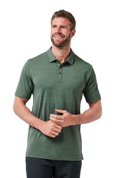 Travis Mathew The Heater Herren Poloshirt, balsam green