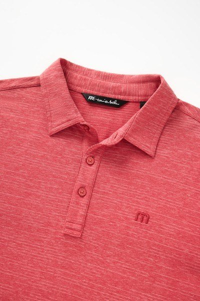 Travis Mathew The Heater Herren Poloshirt, heather scooter