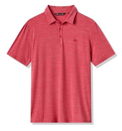 Travis Mathew The Heater Herren Poloshirt, heather scooter