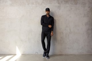 Travis Mathew Wanderlust quater zip Herrenjacke, schwarz