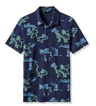 Travis Mathew Favorite Hello Herren Poloshirt, total eclipse