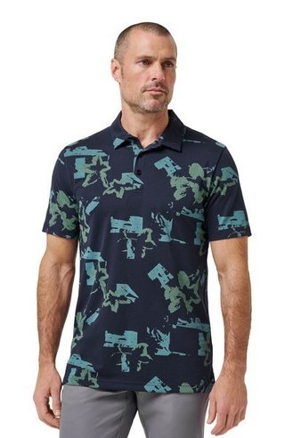 Travis Mathew Favorite Hello Herren Poloshirt, total eclipse