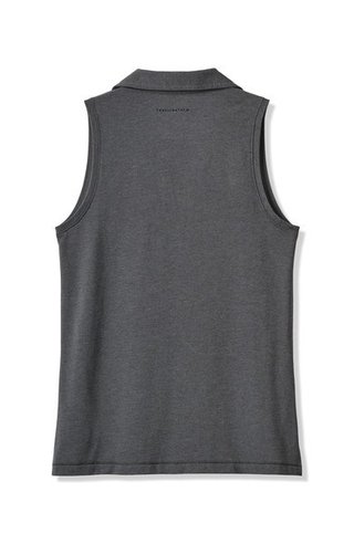 Travis Mathew Featherweight Active Damen ärmellos Poloshirt, schwarz