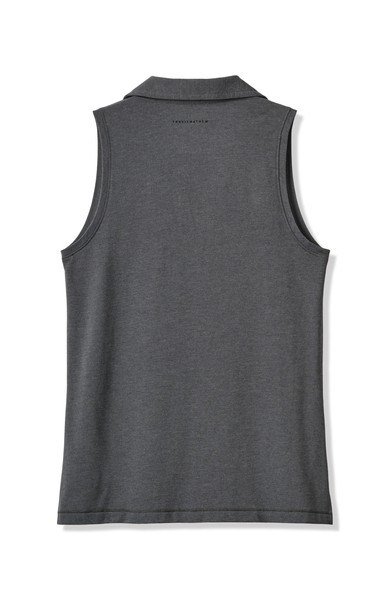 Travis Mathew Featherweight Active Damen ärmellos Poloshirt, schwarz