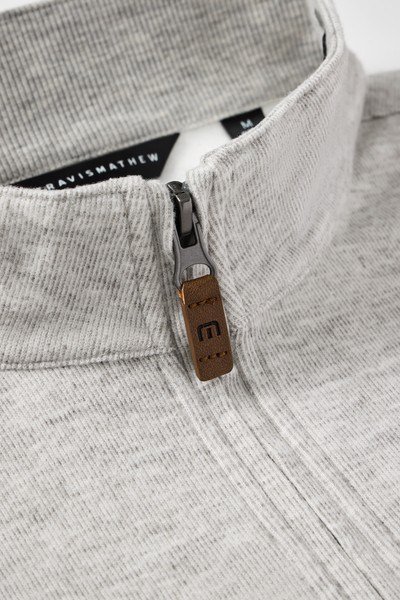 Travis Mathew Cloud 1/4 zip Herren Pullover, grau