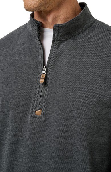 Travis Mathew Cloud 1/4 zip Herren Pullover, schwarz
