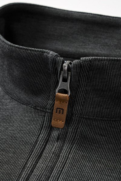 Travis Mathew Cloud 1/4 zip Herren Pullover, schwarz