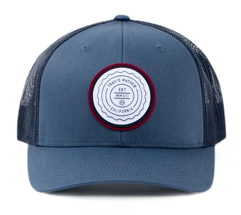 Travis Mathew The Patch Floral Junior Golf Cap, dunkelblau