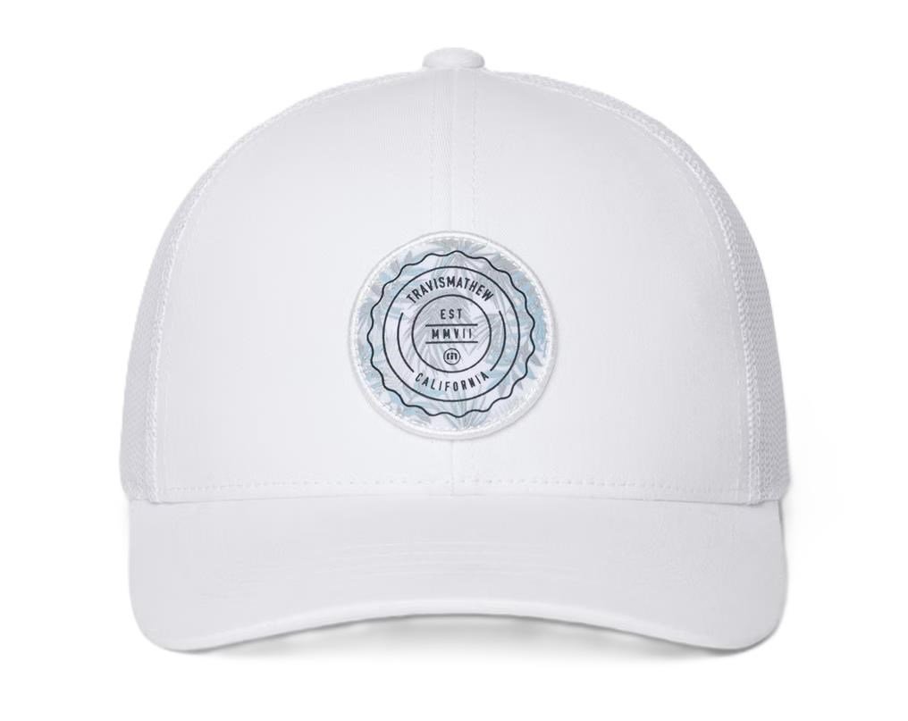 Travis Mathew The Patch Floral Junior Golf Cap, weiss