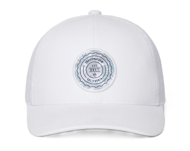 Travis Mathew The Patch Floral Junior Golf Cap, weiss