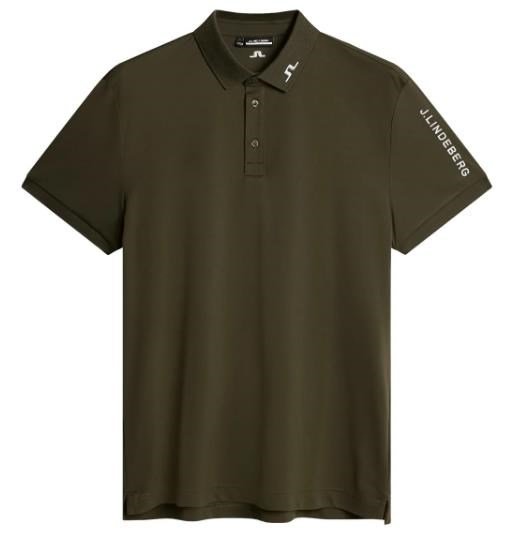 J.Lindeberg Tour Tech Herren Poloshirt, forest green