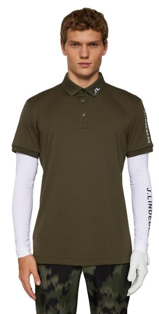 J.Lindeberg Tour Tech Herren Poloshirt, forest green