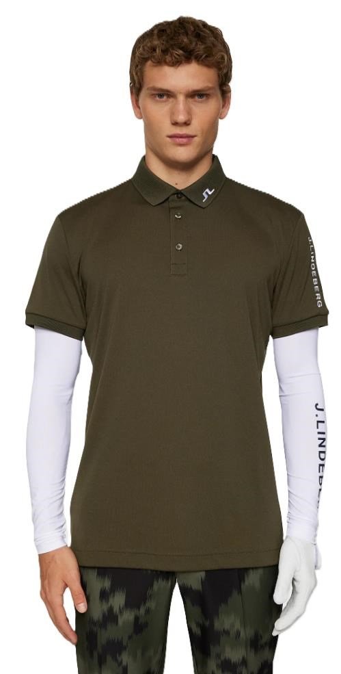 J.Lindeberg Tour Tech Herren Poloshirt, forest green