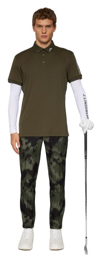 J.Lindeberg Tour Tech Herren Poloshirt, forest green