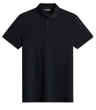 J.Lindeberg KV Print Herren Poloshirt, schwarz