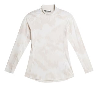 J.Lindeberg Ella Print Compression Damen T-Shirt, warp gray lilac