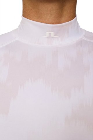 J.Lindeberg Ella Print Compression Damen T-Shirt, warp gray lilac