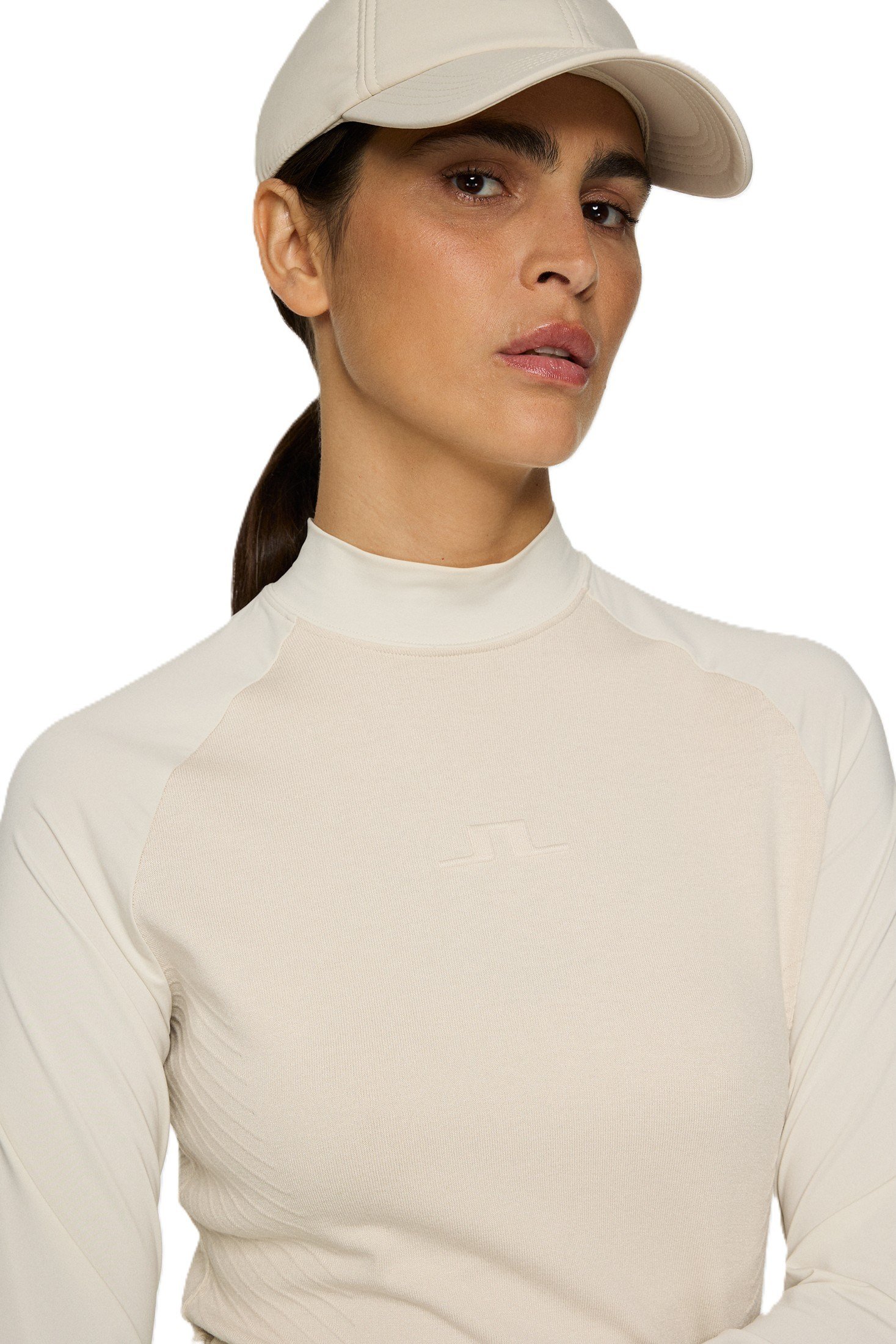 J.Lindeberg Darla Hybrid Knit Damen Pullover, moonbeam