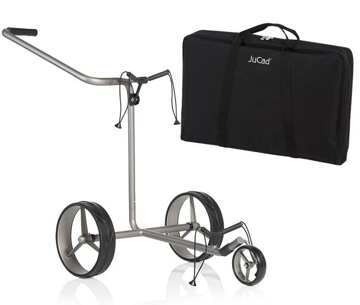 JuCad Edition S 3-rädrig Manuell Golftrolley + Tragetasche